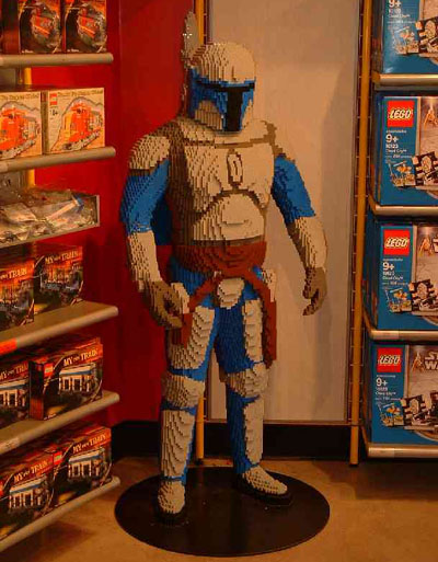 Life size LEGO warrior 